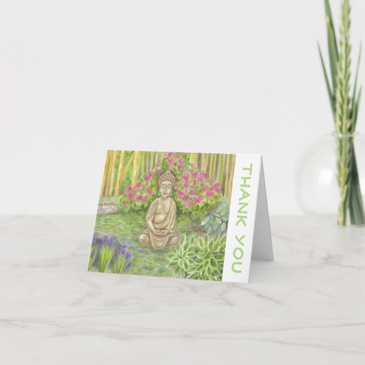 carte de remerciements de la statue de Bouddha (Devant)