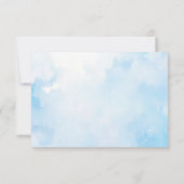 Carte de remerciements de la sympathie du nuage (Dos)