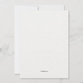 Carte de remerciements de la sympathie du souvenir (Dos)