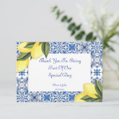 CARTE DE REMERCIEMENTS DE LANCEMENT DE LIMONCELLO (Debout devant)