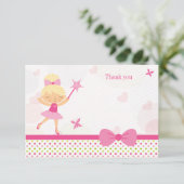 Carte de remerciements de l'anniversaire de la (Debout devant)