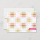 Carte de remerciements de l'anniversaire de la (Dos)