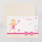 Carte de remerciements de l'anniversaire de la (Devant / Derrière)