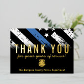 Carte de remerciements de l'anniversaire de la ret (Debout devant)