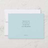 Carte de remerciements de l'aquarelle (Dos)