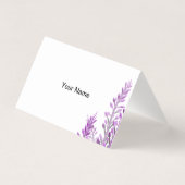 Carte de remerciements de lavande (Back)