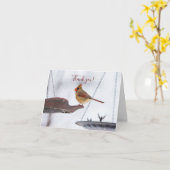 Carte de remerciements de l'heure du déjeuner card (Fleur jaune)