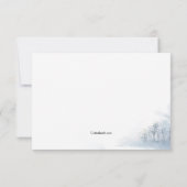 Carte de remerciements de l'hiver (Dos)