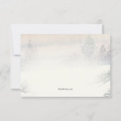 Carte de remerciements de l'hiver (Dos)