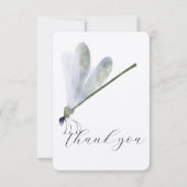 Carte de remerciements de libellule violette (Devant)