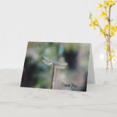 Carte de remerciements de libellules (Fleur jaune)