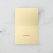 Carte de remerciements de lion (Intérieur)