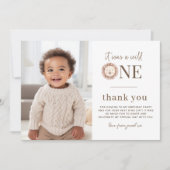 Carte de remerciements de lion sauvage avec photos (Devant)