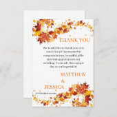 Carte de remerciements de lisière de récolte (Devant / Derrière)