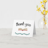 Carte de remerciements de livre (Fleur jaune)