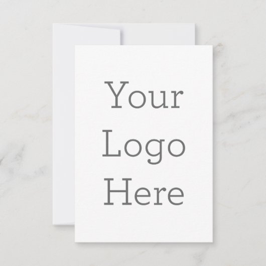 Carte de remerciements simple 8,9 cm x 12,7 cm (Devant)