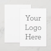 Carte de remerciements simple 8,9 cm x 12,7 cm (Devant / Derrière)