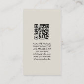 Carte de remerciements de logo professionnel perso (Dos)