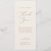 Carte de remerciements de longueur de thé à base d (Devant)