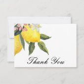 CARTE DE REMERCIEMENTS DE LUNCH DE MARIAGE LIMONCE (Devant)