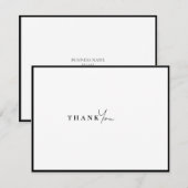 Carte de remerciements de luxe (Devant / Derrière)