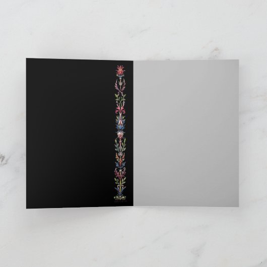 Carte de remerciements de manuscrit lumineux gothi (Intérieur)