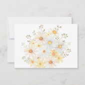 Carte de remerciements de marguerites du baptême (Dos)