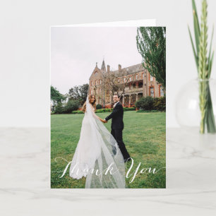 Carte de remerciements de mariage