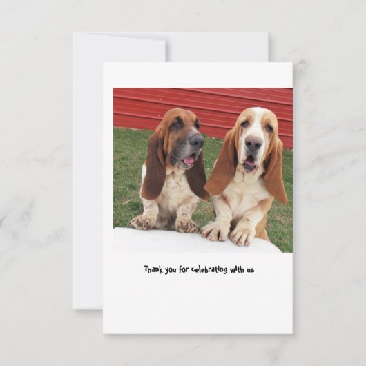 carte de remerciements de mariage (Devant)