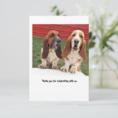 carte de remerciements de mariage (Debout devant)