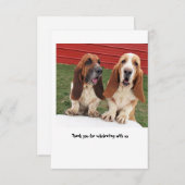 carte de remerciements de mariage (Devant / Derrière)