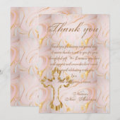 Carte de Remerciements de Mariage (Devant / Derrière)