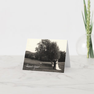 Carte de remerciements de mariage