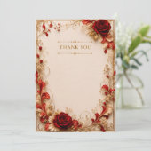 Carte de Remerciements de Mariage (Debout devant)