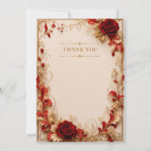 Carte de Remerciements de Mariage (Dos)