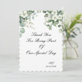 CARTE DE REMERCIEMENTS DE MARIAGE (Debout devant)