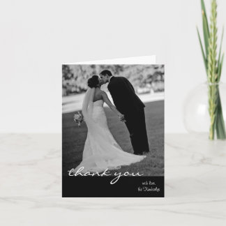 carte de remerciements de mariage