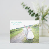 Carte de remerciements de mariage (Debout devant)