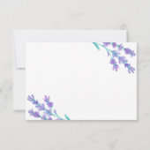 Carte de remerciements de Mariage d'aquarelle Lave (Dos)