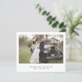 Carte de remerciements de Mariage de budget photo (Debout devant)