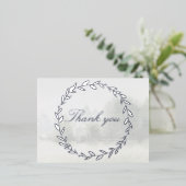 Carte de remerciements de Mariage de forêt de Chup (Debout devant)