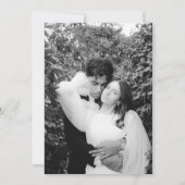 Carte de remerciements de Mariage de gâteau à main (Dos)