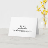 Carte de remerciements de mariage de marraine (Fleur jaune)