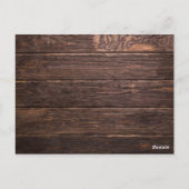 Carte de remerciements de Mariage de photo par let (Dos)