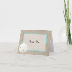 Carte de remerciements de mariage de plage du
