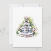 Carte de remerciements de mariage du jardin (Dos)