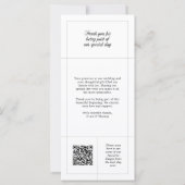 Carte de remerciements de mariage élégant avec pho (Dos)