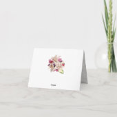 Carte de remerciements de Mariage en marbre blanc (Dos)