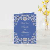 Carte de remerciements de mariage floral mexicain (Fleur jaune)