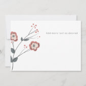 Carte de Remerciements de Mariage Moderne avec Col (Dos)